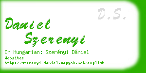 daniel szerenyi business card