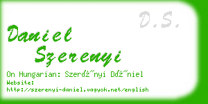 daniel szerenyi business card